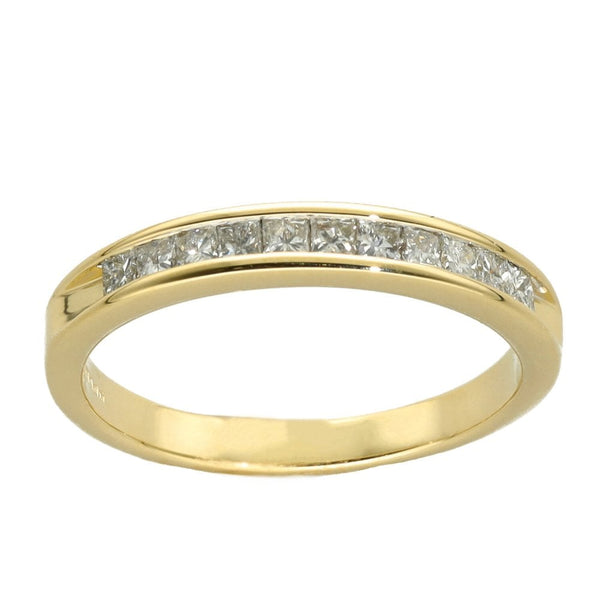 Ladies 18ct Yellow Gold Diamond Half Eternity Ring - 0.33ct