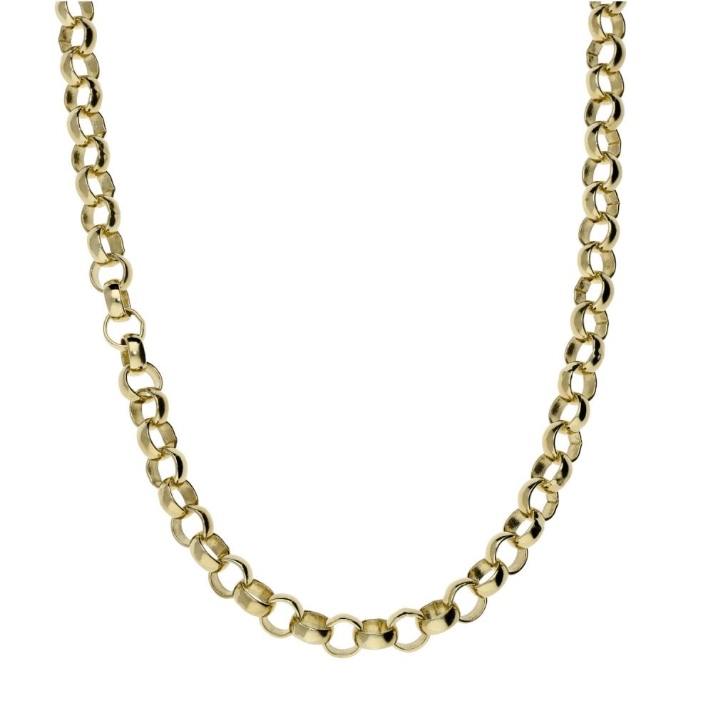 Ladies 9ct Yellow Gold 22" Belcher Chain - 22.9g