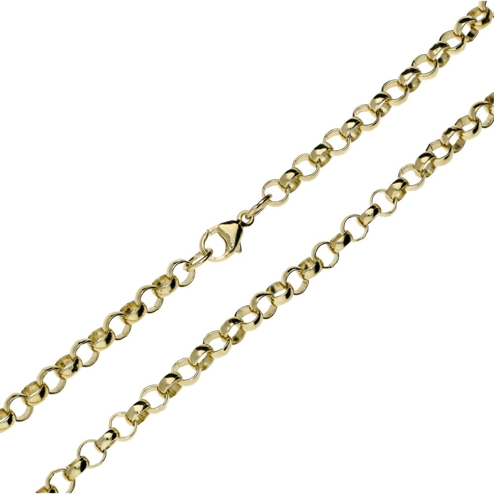 Ladies 9ct Yellow Gold 22" Belcher Chain - 22.9g