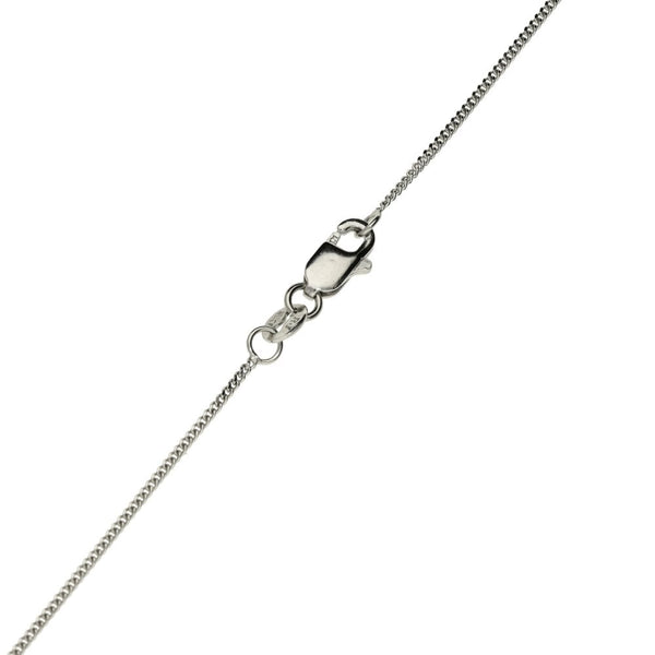 Ladies 18ct White Gold Diamond Set Pendant & Chain - 0.75ct