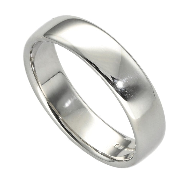 Ladies 18ct White Gold 5mm Wedding Band Ring - 5.8g - Size O