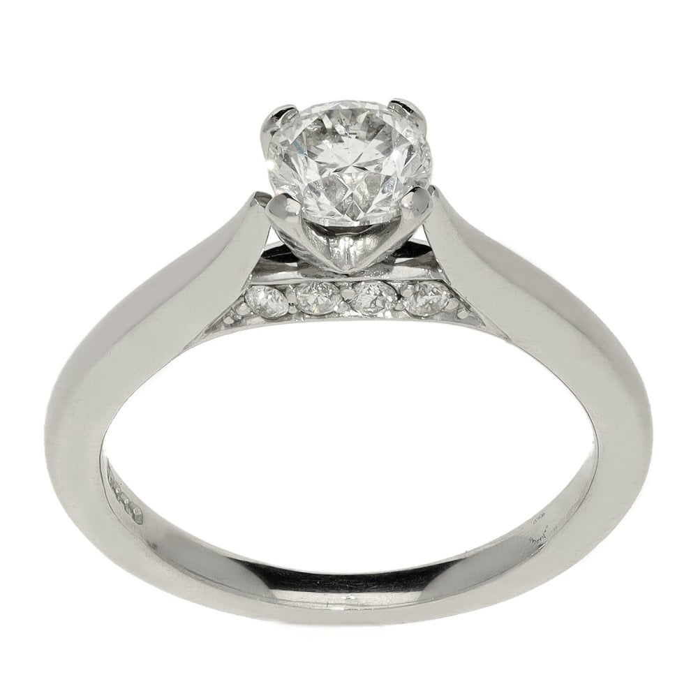 Ladies 18ct White Gold Diamond Engagement Ring - 0.75ct