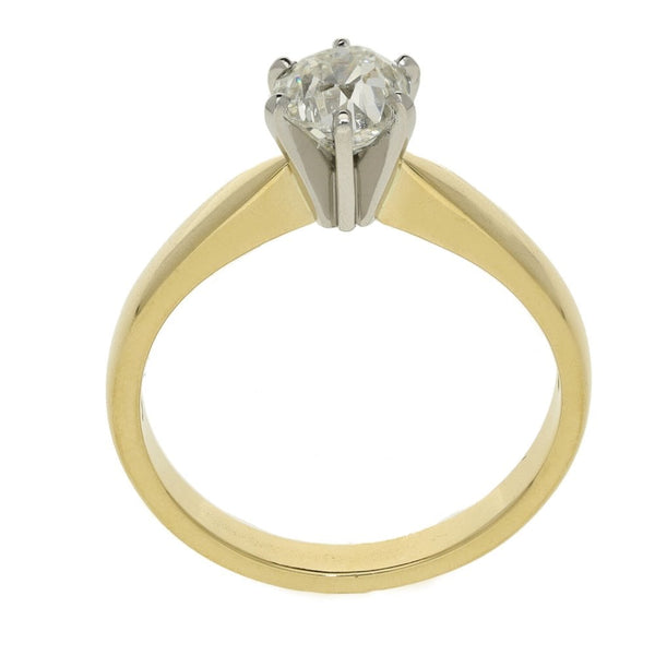 Ladies 18ct Yellow Gold Diamond Engagement Ring - 0.92ct