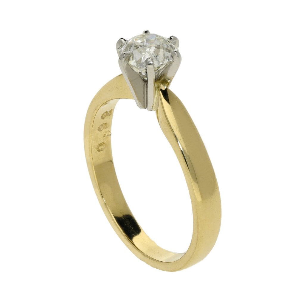Ladies 18ct Yellow Gold Diamond Engagement Ring - 0.92ct