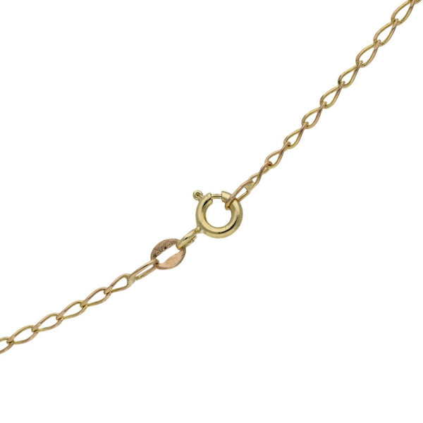 Ladies 9ct Yellow Gold 0.20ct Diamond Pendant & 18" Chain