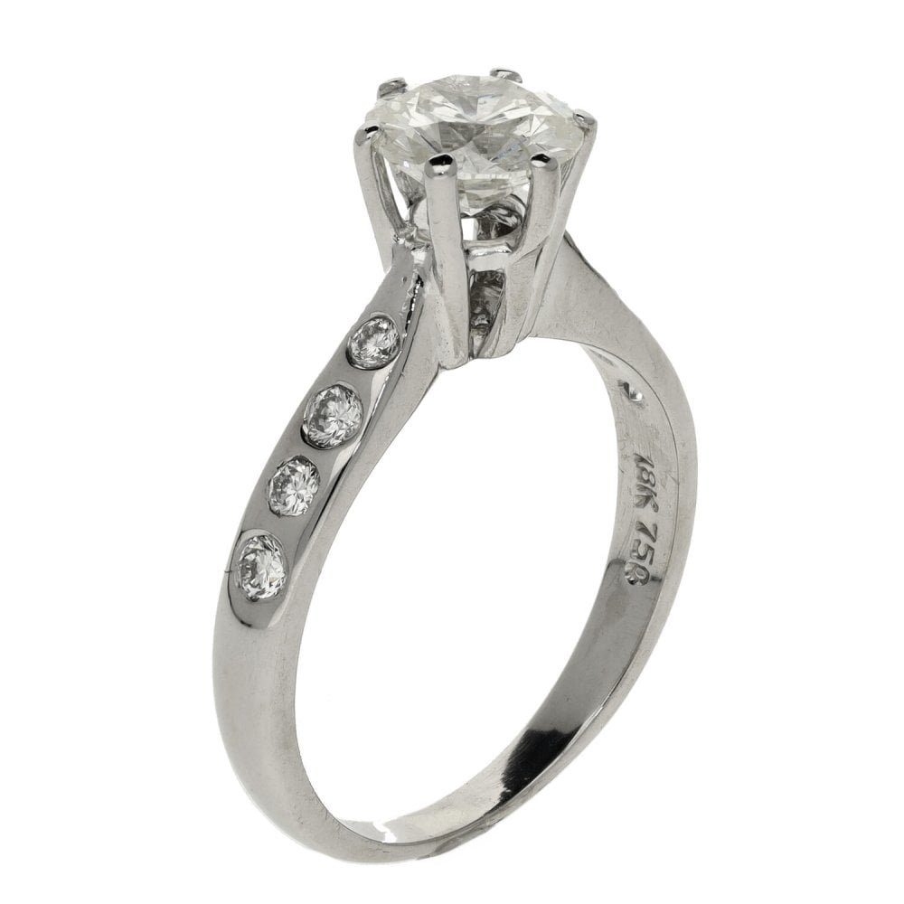Ladies 18ct White Gold 1.33ct Diamond Engagement Ring