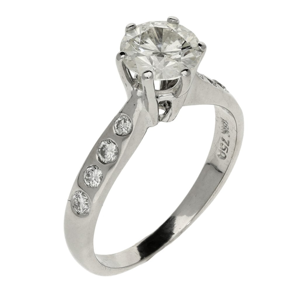 Ladies 18ct White Gold 1.33ct Diamond Engagement Ring