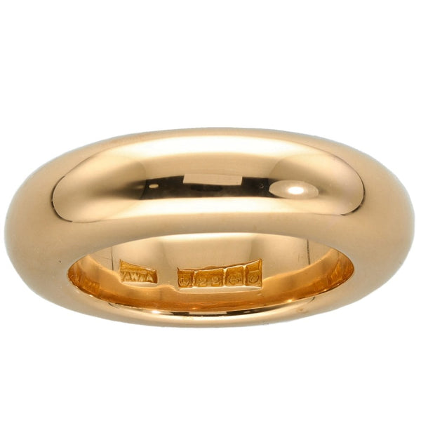 22ct Yellow Gold Heavy Wedding Band Ring - 29.2g - Size P