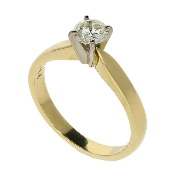 18ct Yellow Gold 0.44ct Diamond Solitaire Engagement Ring