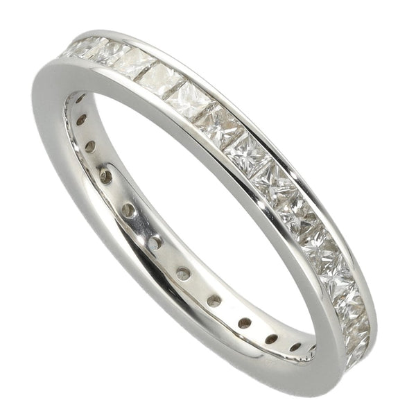 18ct White Gold Princess Cut Full Diamond Eternity Ring - 1.55ct
