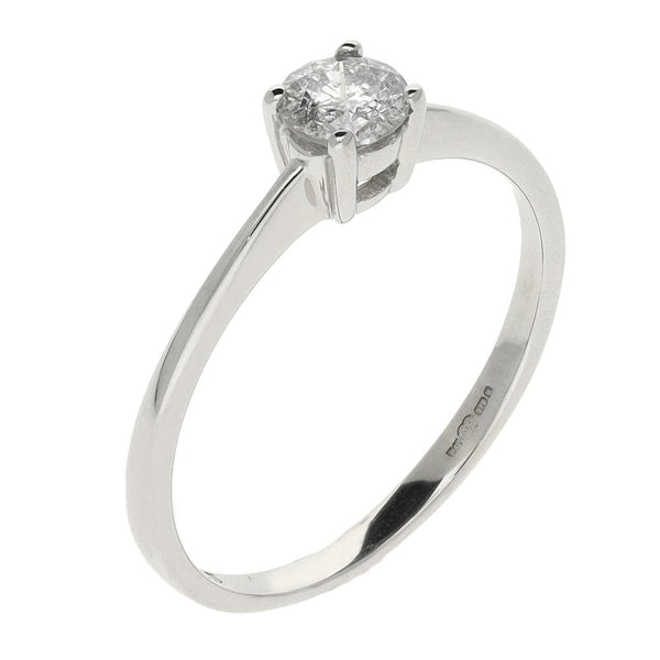 9ct White Gold Diamond Engagement Ring - 0.25ct