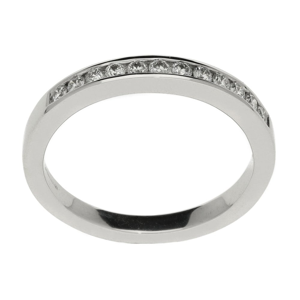 18ct White Gold 0.27ct Diamond Half Eternity Ring