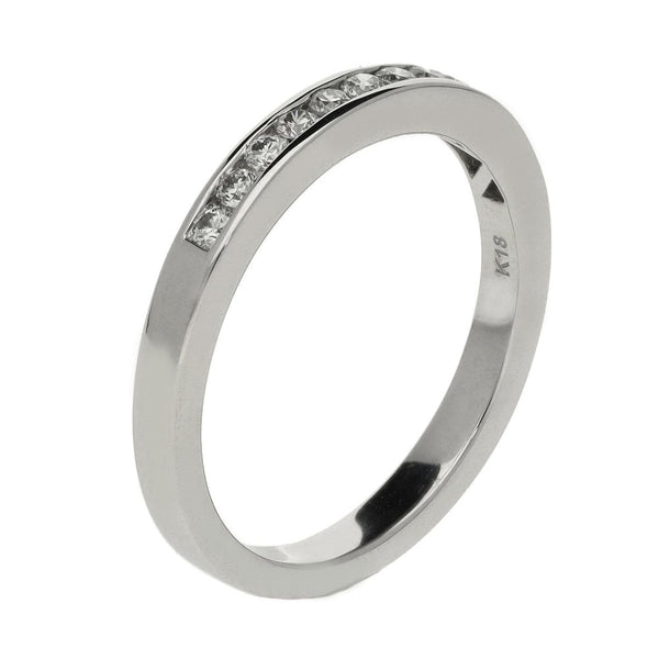 18ct White Gold 0.27ct Diamond Half Eternity Ring