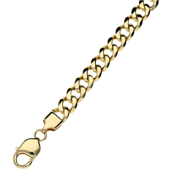 9ct Yellow Gold 9" Curb Bracelet - 29.2g
