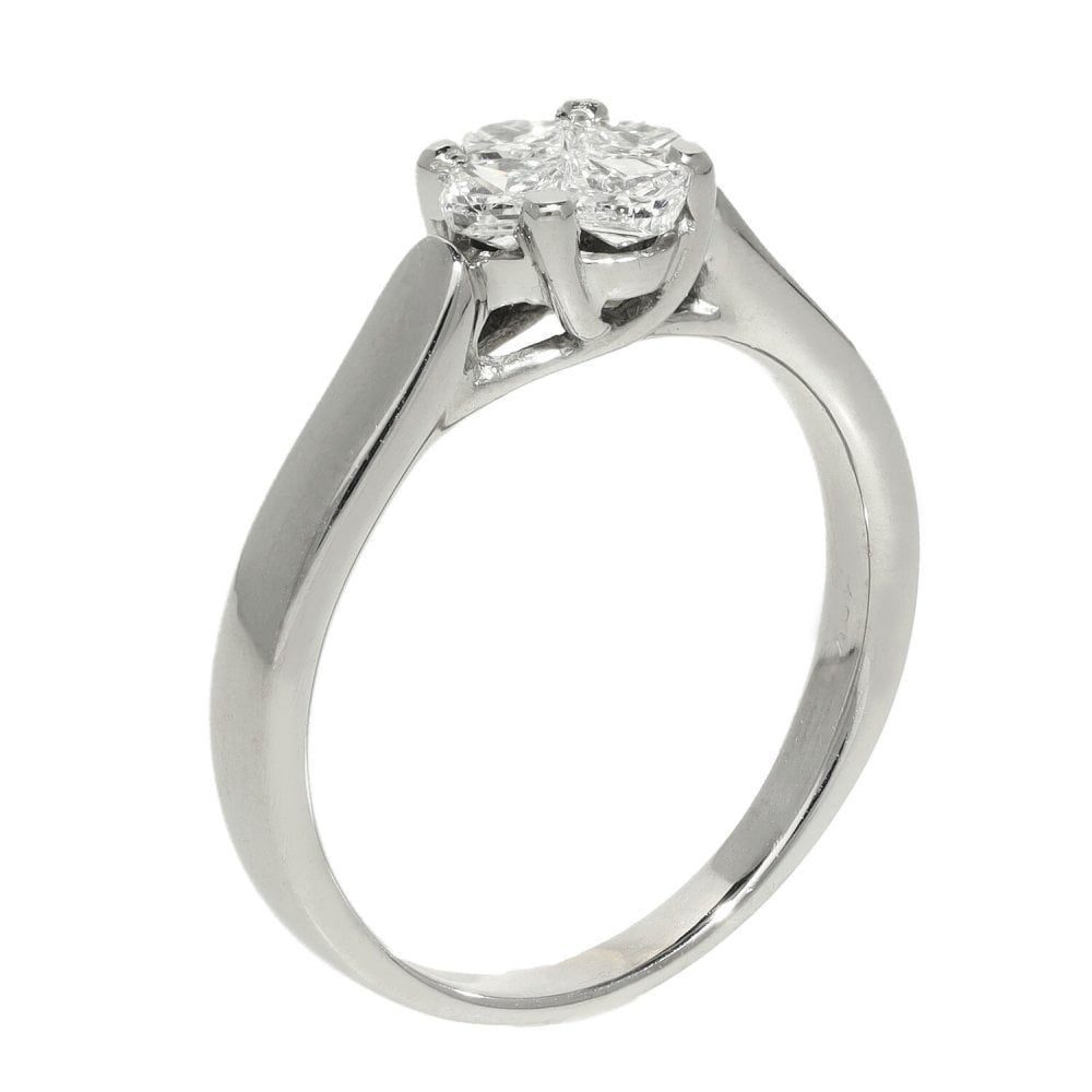 Ladies 18ct White Gold Diamond Engagement Ring - 0.50ct