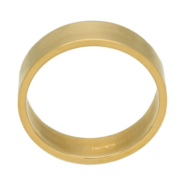 9ct Yellow Gold 6mm Flat Wedding Ring - Size Y - 6.6g