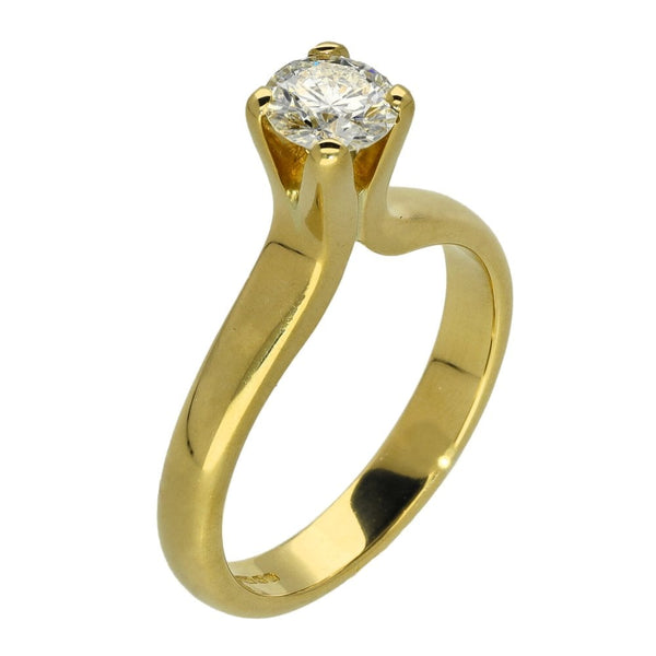Ladies 18ct Yellow Gold Diamond Engagement Ring - 0.50ct
