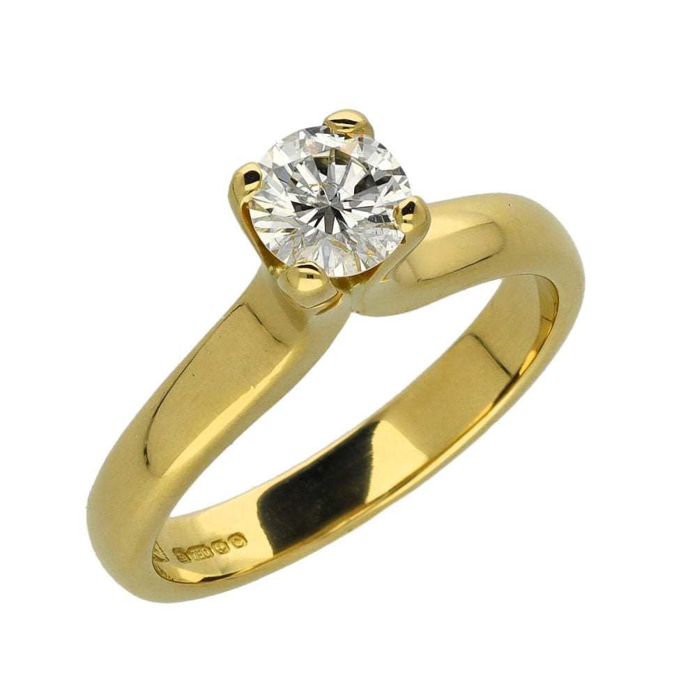 Ladies 18ct Yellow Gold Diamond Engagement Ring - 0.50ct