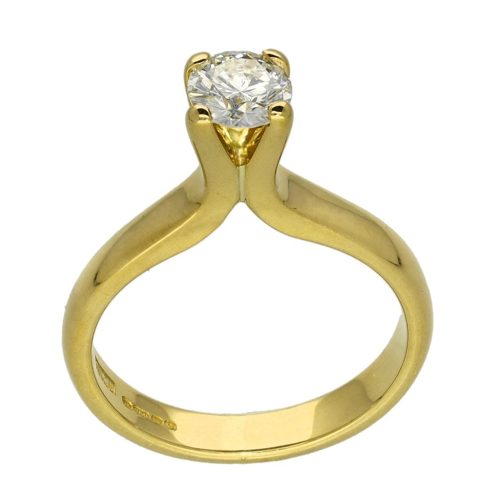 Ladies 18ct Yellow Gold Diamond Engagement Ring - 0.50ct