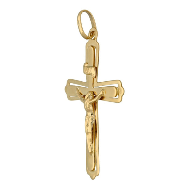 9ct Yellow Gold Large Crucifix - 3.1g
