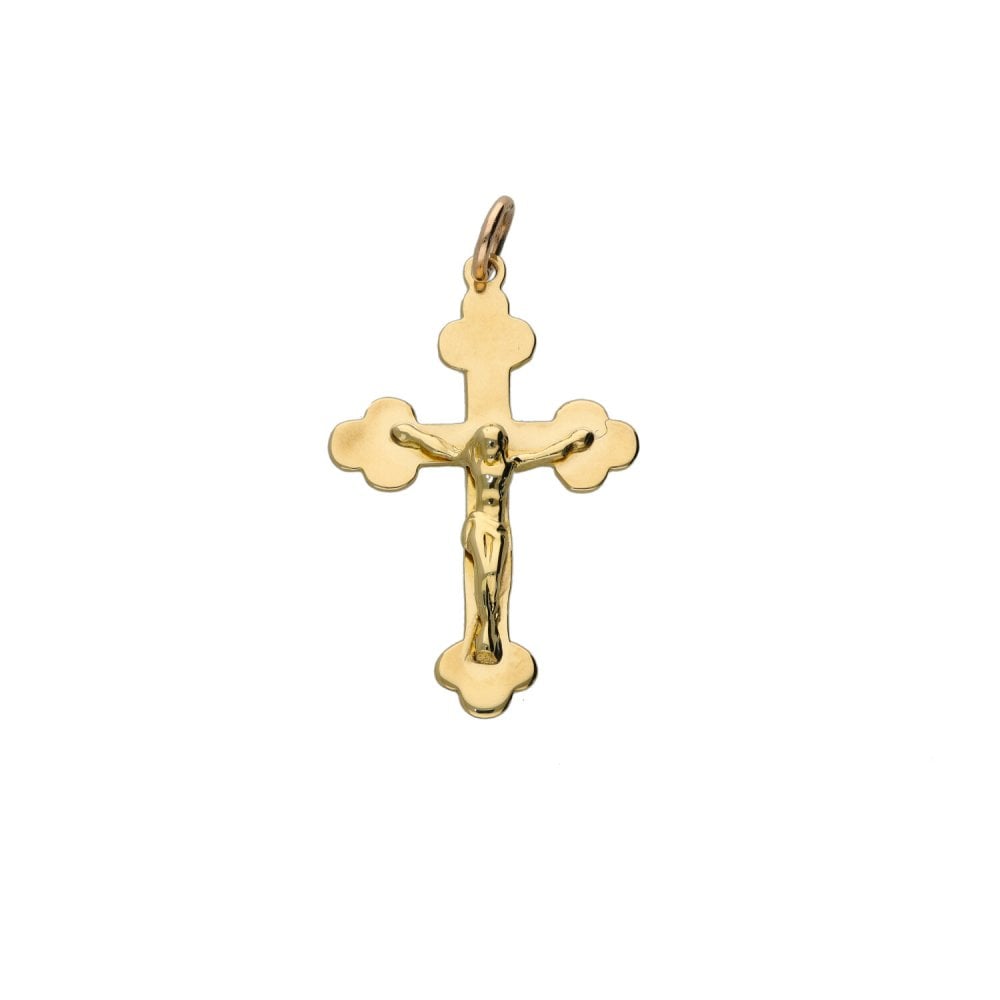 9ct Yellow Gold Small Crucifix - 0.8g