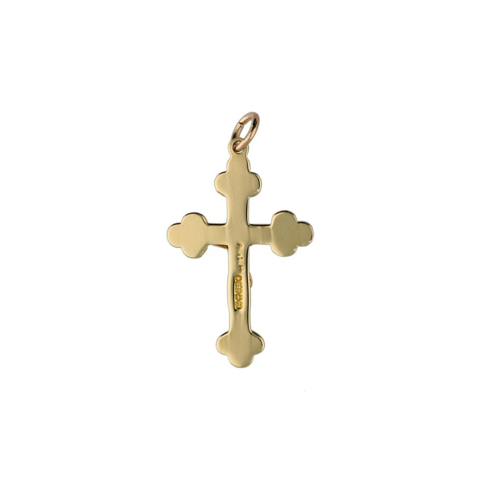 9ct Yellow Gold Small Crucifix - 0.8g