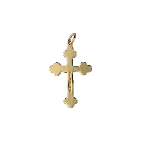 9ct Yellow Gold Small Crucifix - 0.8g