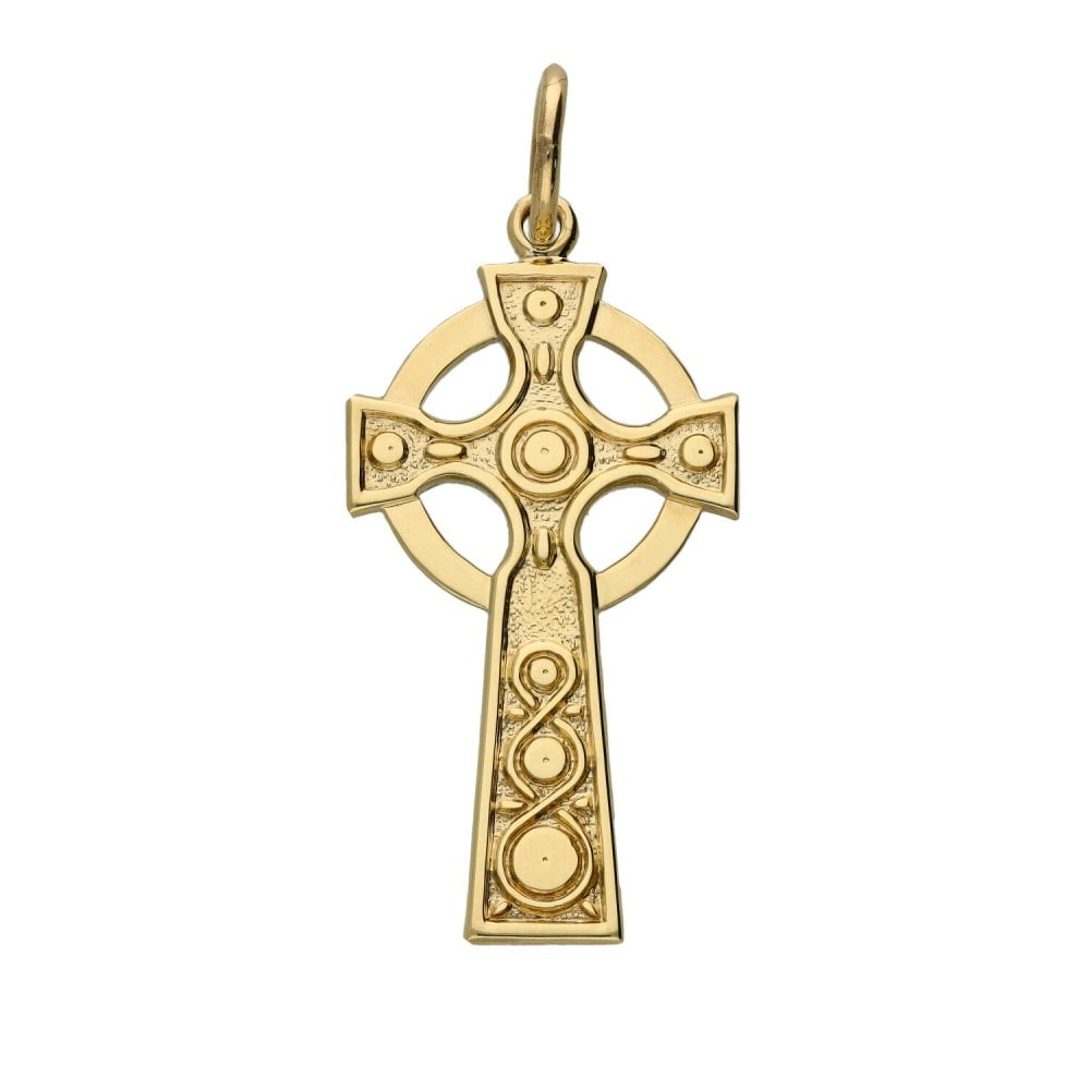 9ct Yellow Gold Celtic Cross - 4.1g