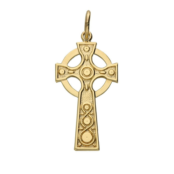 9ct Yellow Gold Celtic Cross - 4.1g