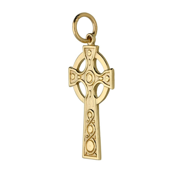 9ct Yellow Gold Celtic Cross - 4.1g
