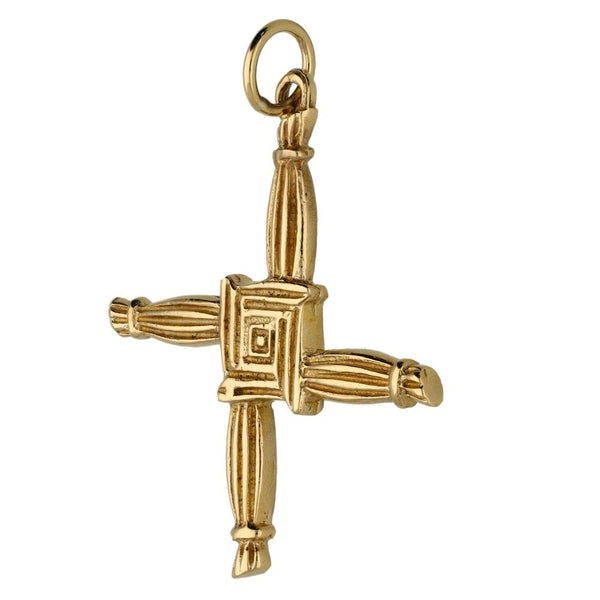 9ct Yellow Gold St Brigid Pendant - 3.3g
