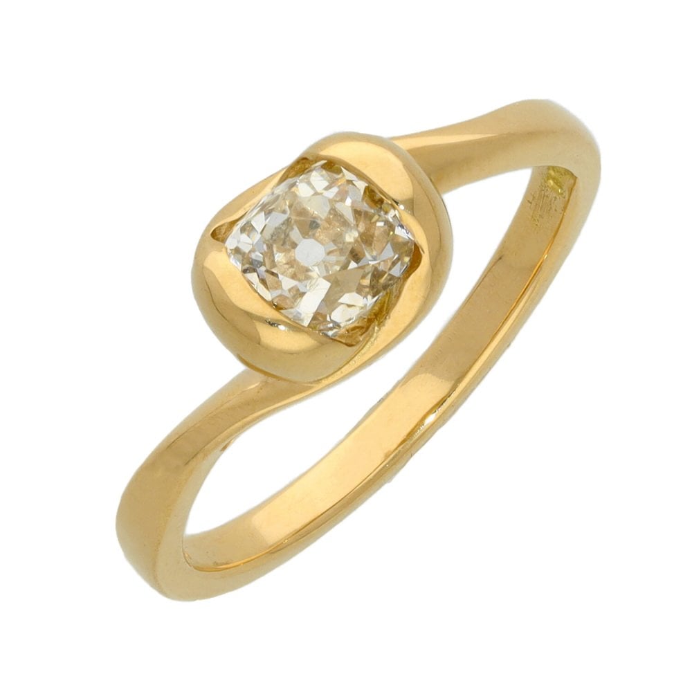 Ladies 18ct Rose Gold 0.86ct Diamond Solitaire Engagement Ring