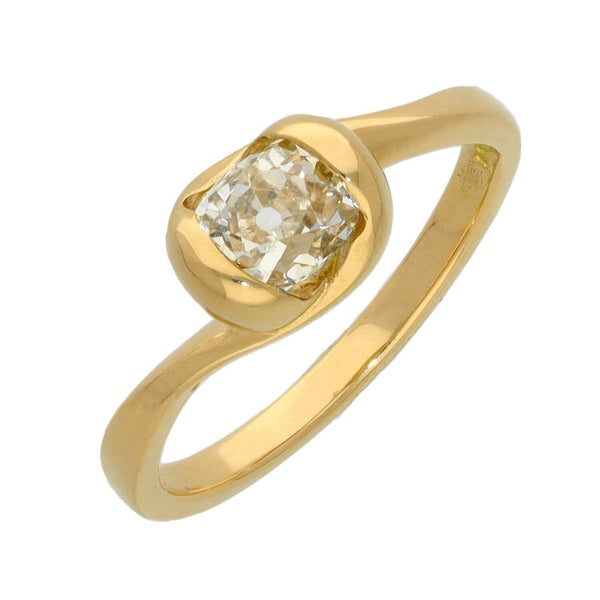 Ladies 18ct Rose Gold 0.86ct Diamond Solitaire Engagement Ring