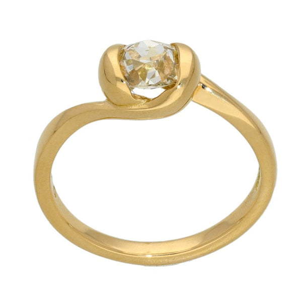 Ladies 18ct Rose Gold 0.86ct Diamond Solitaire Engagement Ring