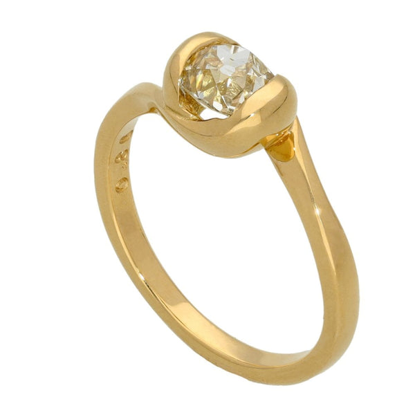 Ladies 18ct Rose Gold 0.86ct Diamond Solitaire Engagement Ring