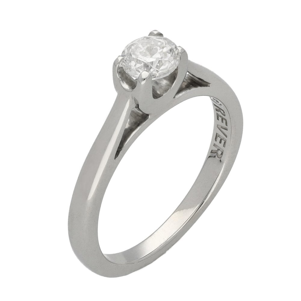 18ct White Gold Forever Diamond Engagement Ring - 0.40ct