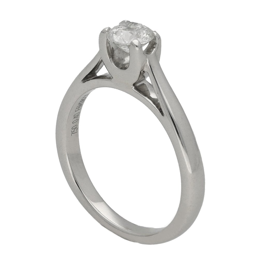 18ct White Gold Forever Diamond Engagement Ring - 0.40ct