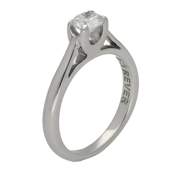 18ct White Gold Forever Diamond Engagement Ring - 0.40ct