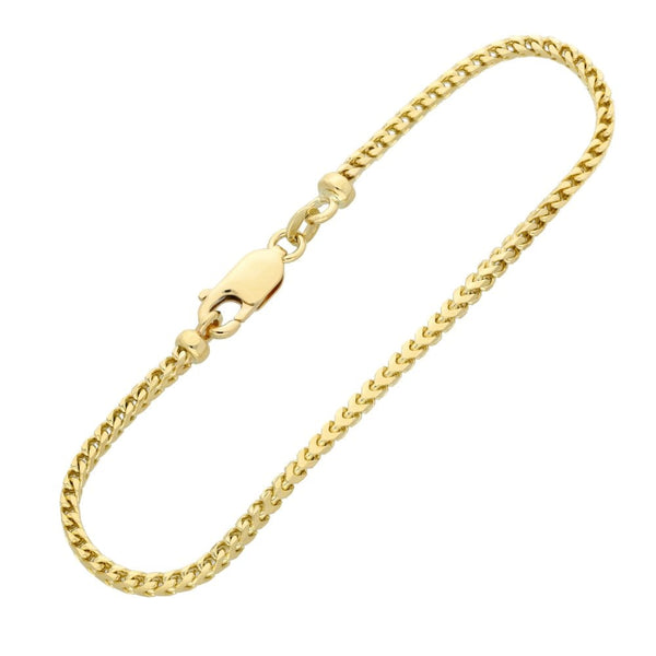 Ladies 9ct Yellow Gold 7.5" Spiga Bracelet - 7.0g
