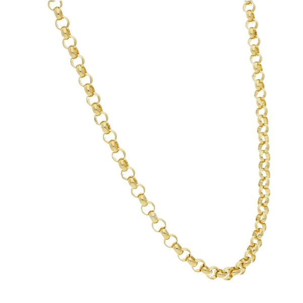 9ct Yellow Gold Belcher Chain - 18" - 17.0g