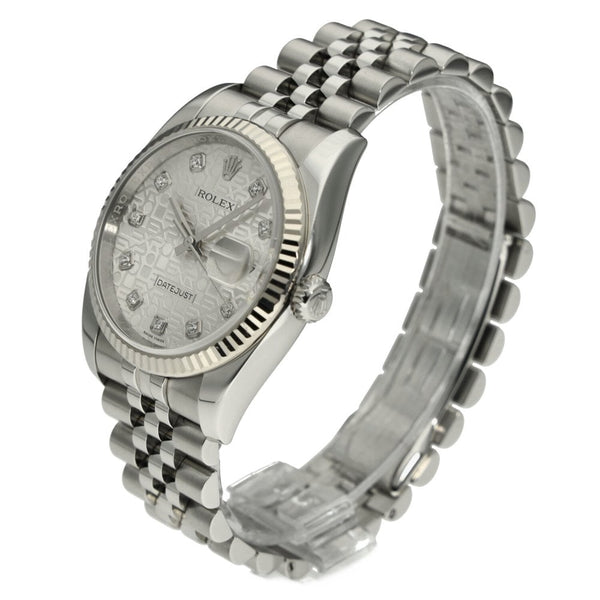 Datejust 116234 - Mens Watch - Silver Diamond Dial - 2019