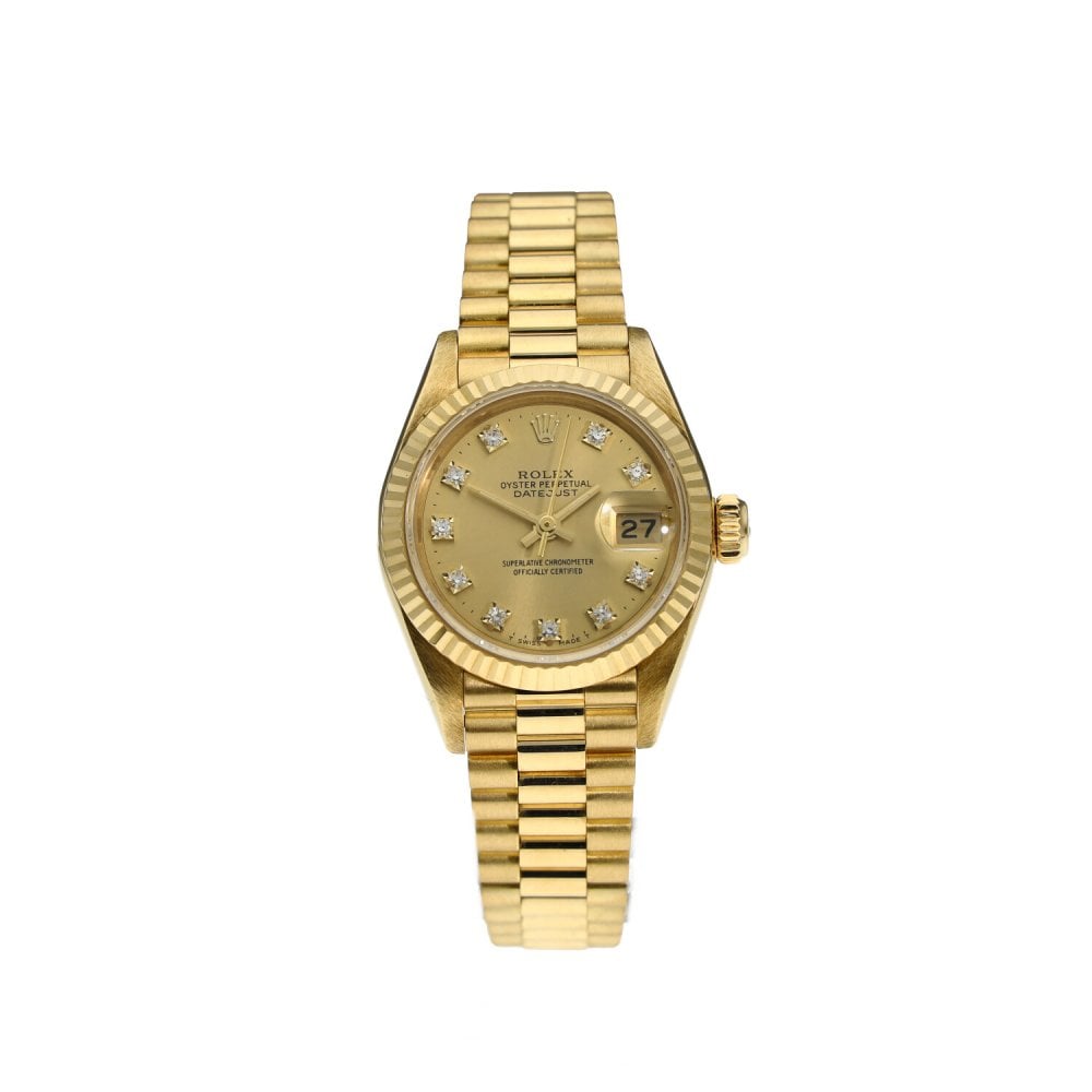 Datejust 69178 - Ladies Gold Watch - Diamond Dial - 1988