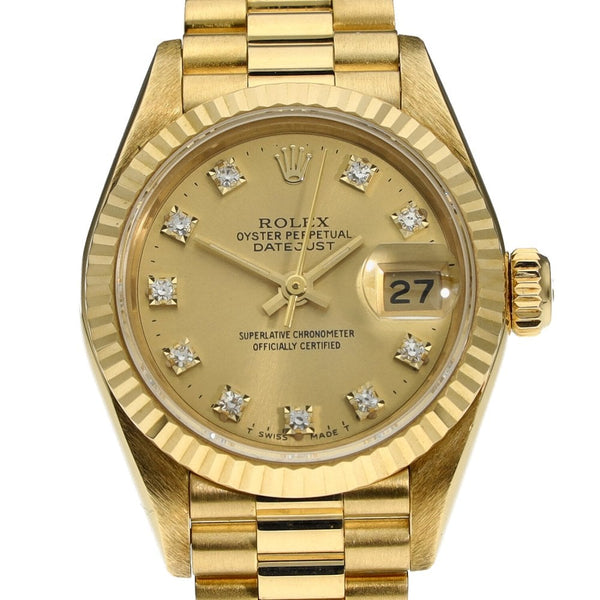 Datejust 69178 - Ladies Gold Watch - Diamond Dial - 1988