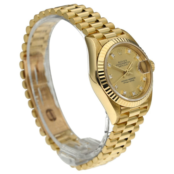 Datejust 69178 - Ladies Gold Watch - Diamond Dial - 1988