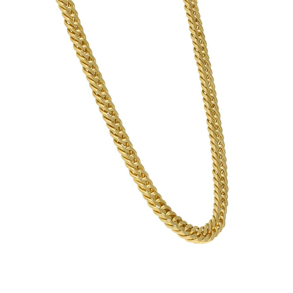 9ct Yellow Gold Double Curb Chain - 18" - 34.4g