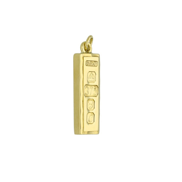 9ct Yellow Gold Ingot Pendant - 3.9g