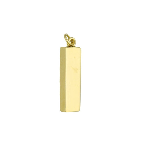 9ct Yellow Gold Ingot Pendant - 3.9g