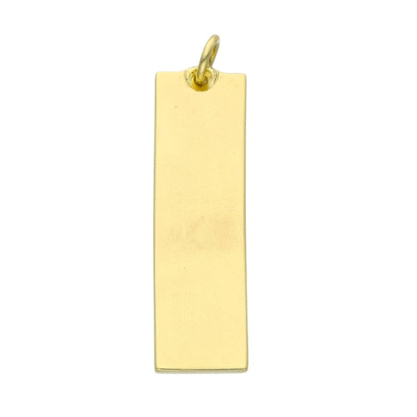 9ct Yellow Gold Ingot Pendant - 15.2g