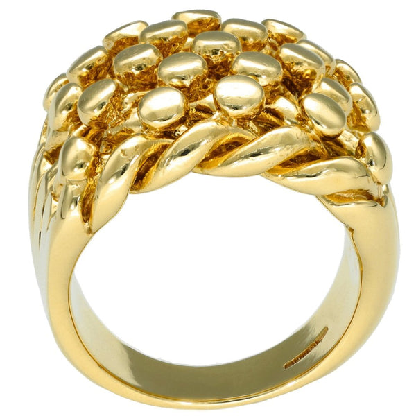 9ct Yellow Gold Keeper Ring - Size W