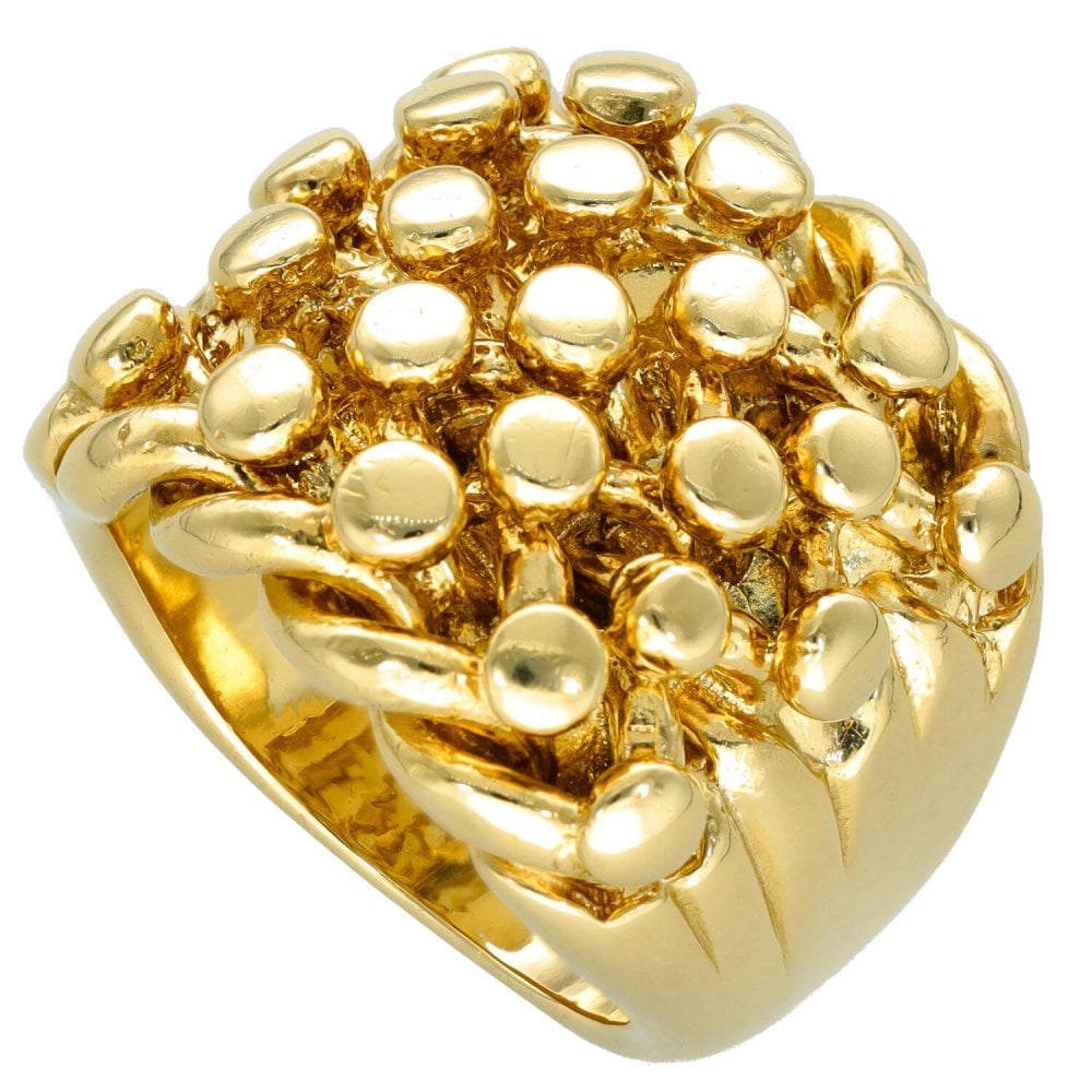 9ct Yellow Gold Keeper Ring - Size W